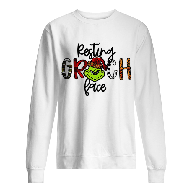 Resting Grinch Face Shirt Unisex Sweatshirt