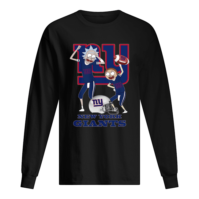 Rick and Morty New York Giants Long Sleeved T-shirt