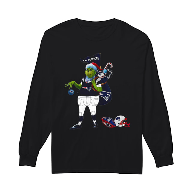 Santa Grinch New England Patriot Go Patriots Shirt Long Sleeved T-shirt