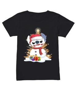 Santa Stitch Make Snowman Christmas T- Shirt Classic Women's T-shirt