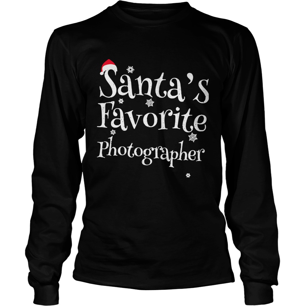 Santas Favorite Photographer Shirt LongSleeve