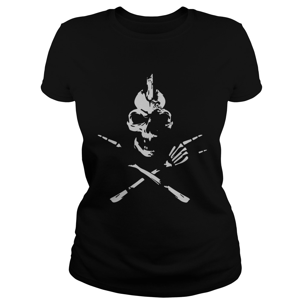 Skeleton Rocker Skull Shirt Classic Ladies