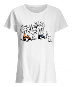 Snoopy and Charlie Brown boo ghost  Classic Women's T-shirt