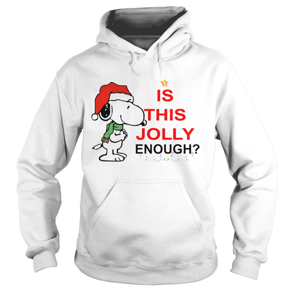 Snoopy is this Jolly enough Christmas Hoodie