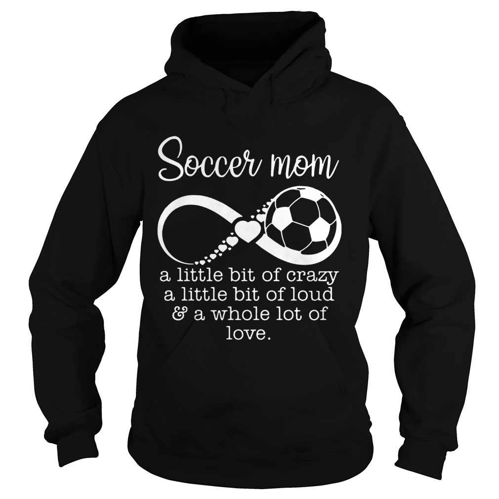 Soccer mom a little bit of crazy a little bit of loud and a whole lot of love Hoodie