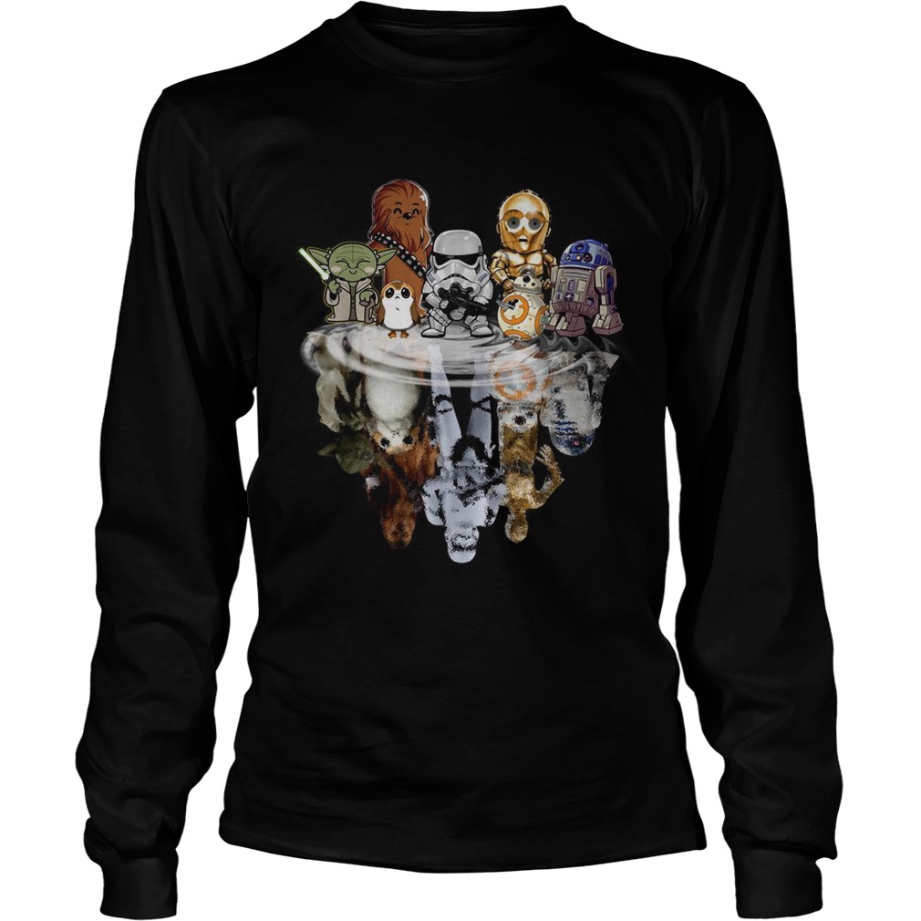 Star Wars characters chibi water mirror reflection LongSleeve