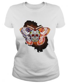 Sugar Skull Butterfly Day Of The Death Multiple Sclerosis  Classic Ladies