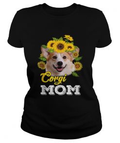 Sunflowers Corgi Mom  Classic Ladies