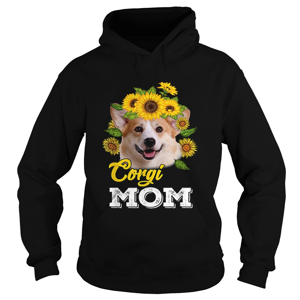 Sunflowers Corgi Mom Hoodie