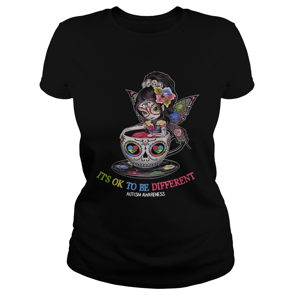 Teacup Girl Autism its ok to be different Classic Ladies