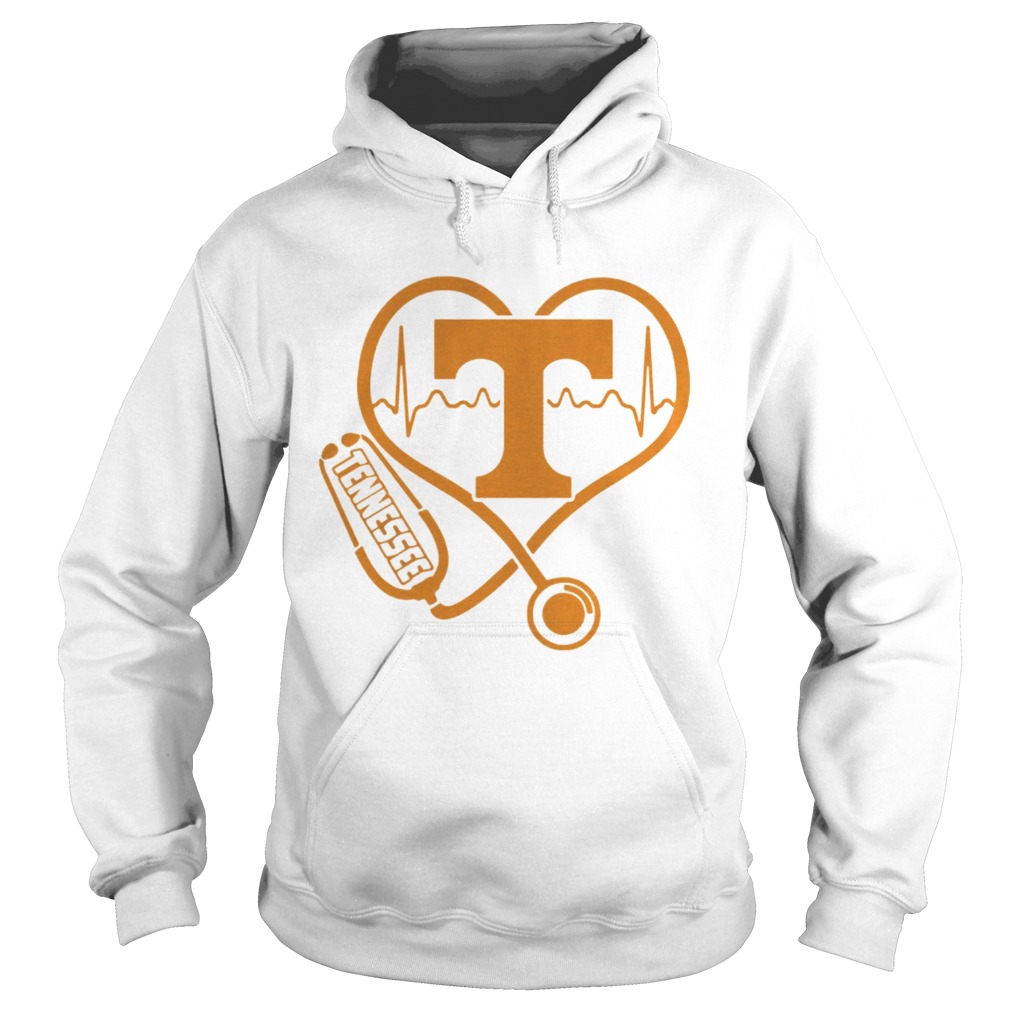 Tennessee Volunteers football nurse stethoscope love heartbeat Hoodie
