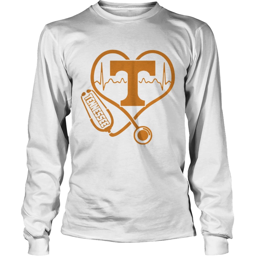 Tennessee Volunteers football nurse stethoscope love heartbeat LongSleeve