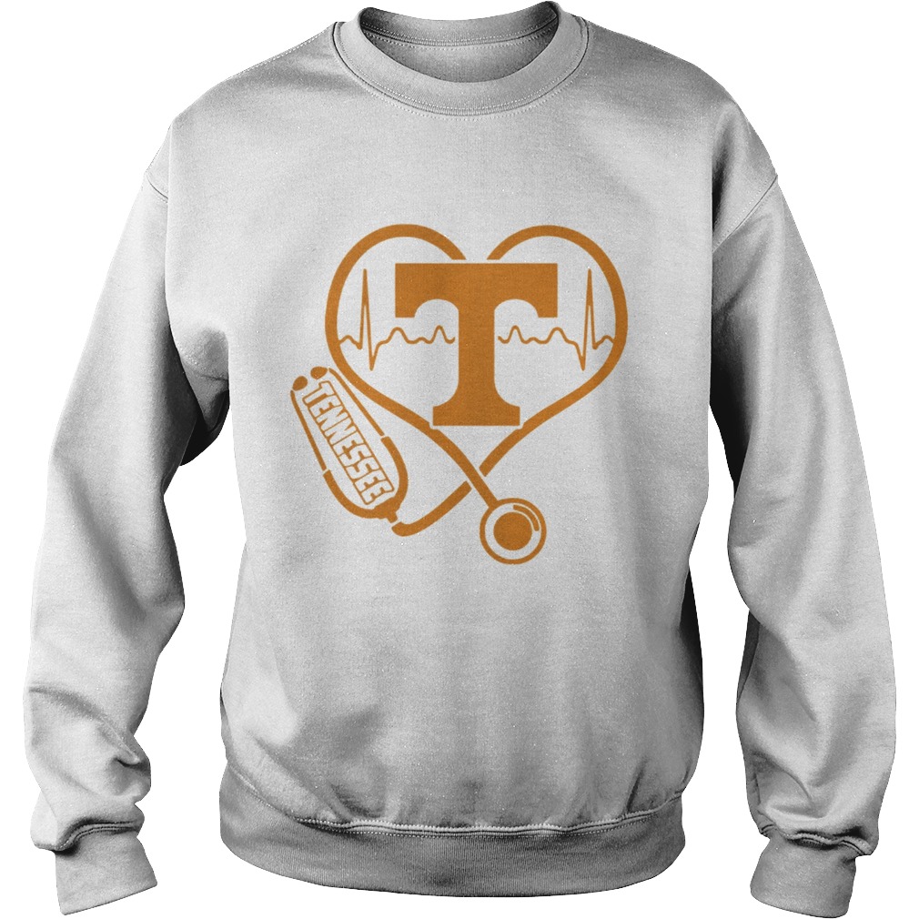 Tennessee Volunteers football nurse stethoscope love heartbeat Sweatshirt