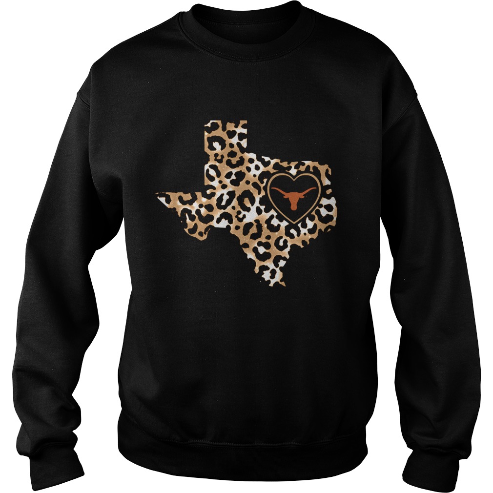 Texas Longhorns leopard layer Sweatshirt