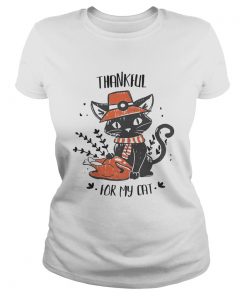 Thankful For My Cat Shirt Classic Ladies