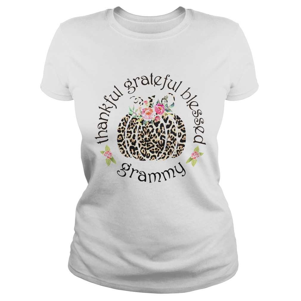 Thankful grateful blessed grammy TShirt Classic Ladies