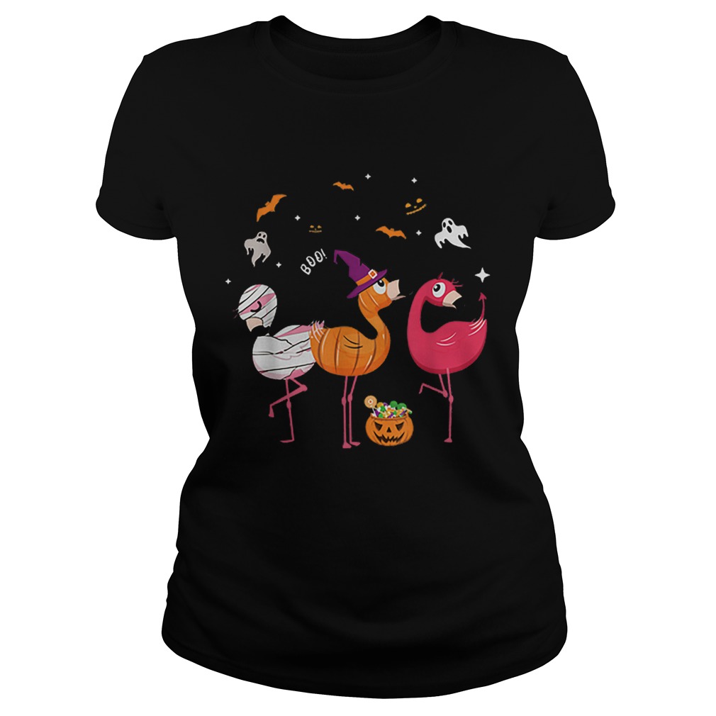 Three Flamingoes Flamingo Halloween Classic Ladies