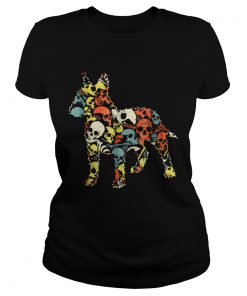 Top BULL TERRIER Skeleton Skull Vintage Retro  Classic Ladies