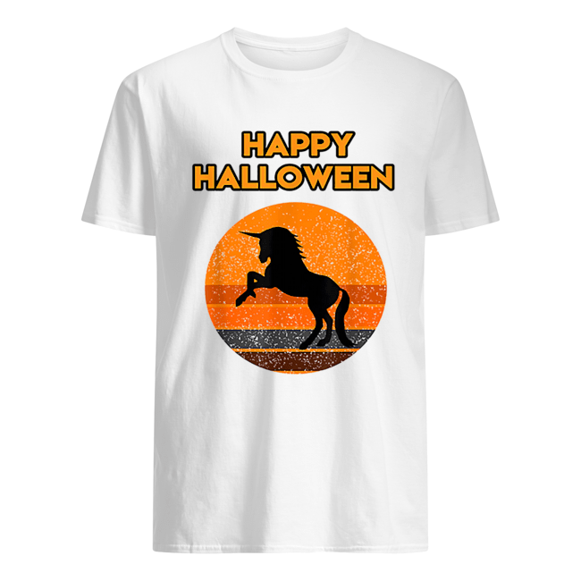 Top Halloween with a beautiful black Unicorn shirt