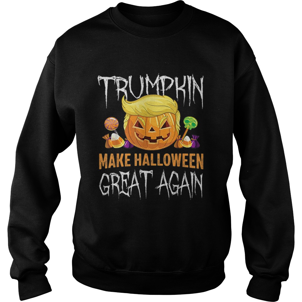 Trumpkin Make Halloween Great Again Trump Hair Pumpkin Sweatshirt