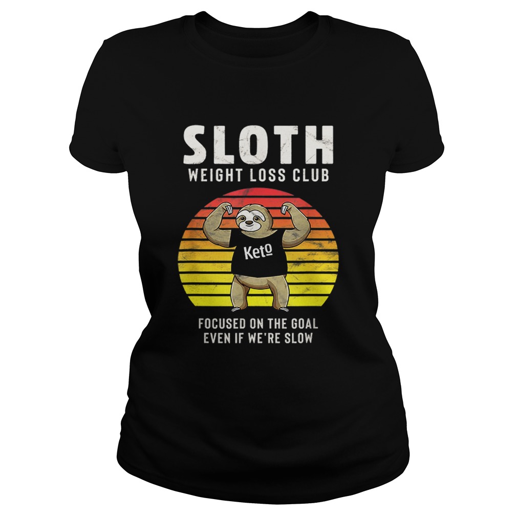Vintage Weight Loss Sloth Lover Gifts Classic Ladies