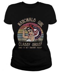 Washington Nationals girl classy sassy and a bit smart assy vintage  Classic Ladies
