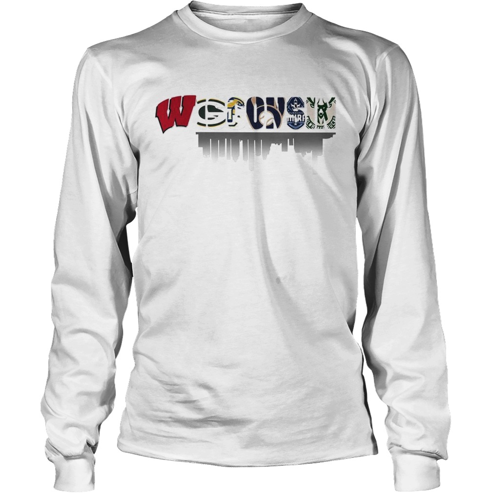Wisconsin Green Bay Packers Marquette Golden Milwaukee Brewers Milwaukee Bucks LongSleeve