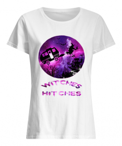 Witches With Hitches Funny Camping Halloween Gift  Classic Women's T-shirt