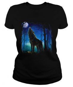 Wolf galaxy Moon  Classic Ladies