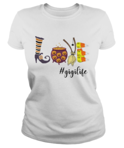 Women Halloween Love gigilife Gigi Life TShirt Classic Ladies