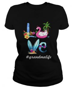 Women Mom Love Grandmalife Grandma Life Summer TShirt Classic Ladies