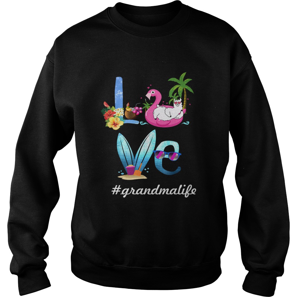 Women Mom Love Grandmalife Grandma Life Summer TShirt Sweatshirt