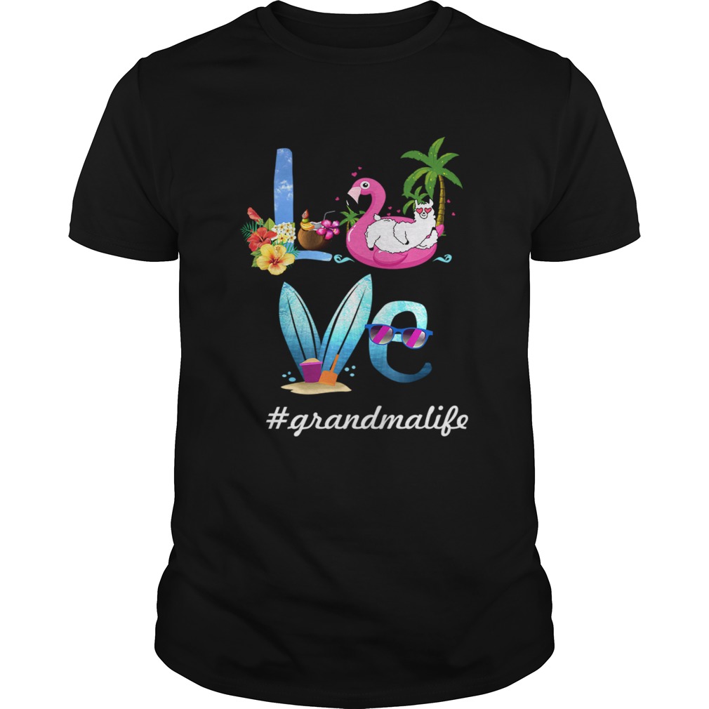 Women Mom Love Grandmalife Grandma Life Summer TShirt