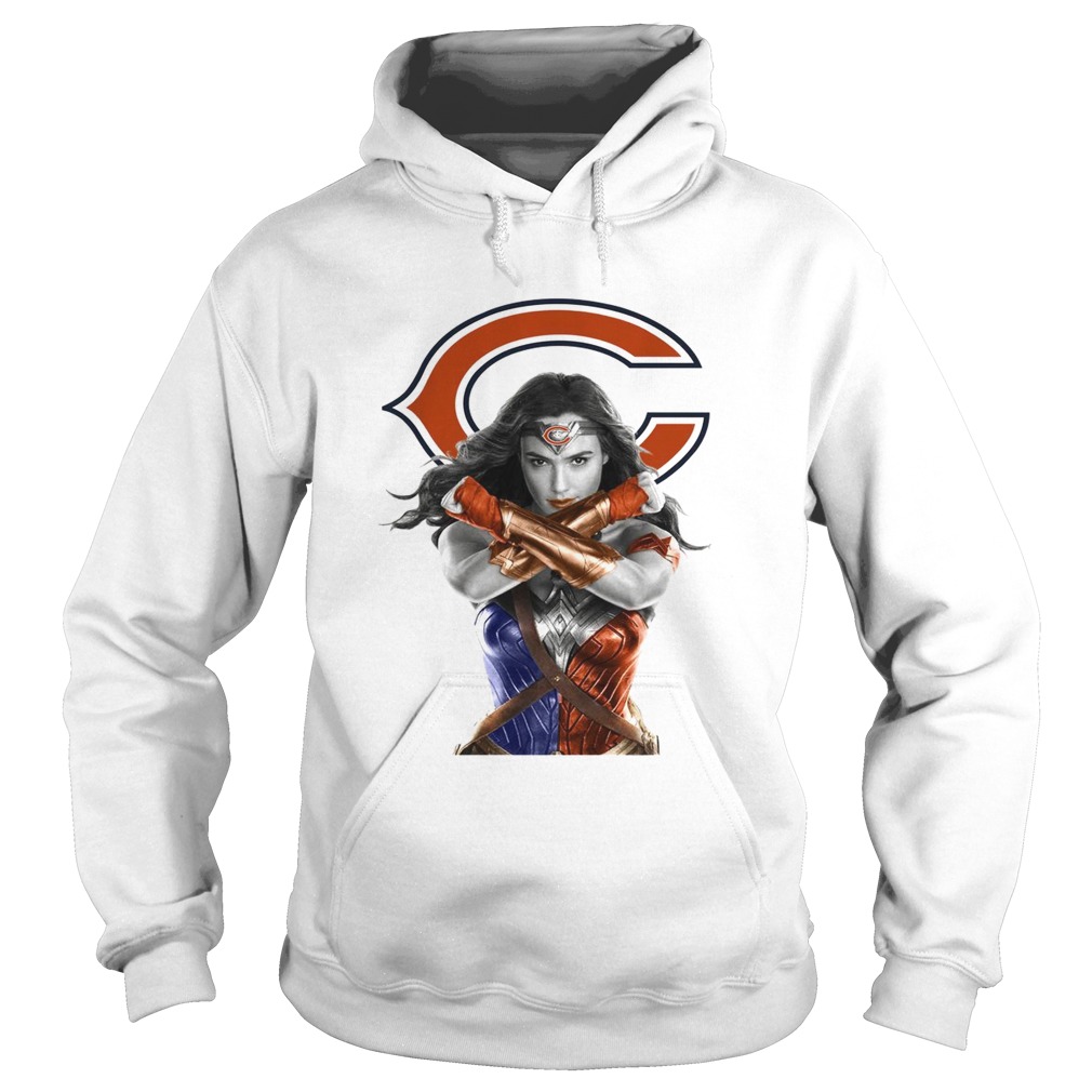 Wonder Woman and Chicago Bears Hoodie