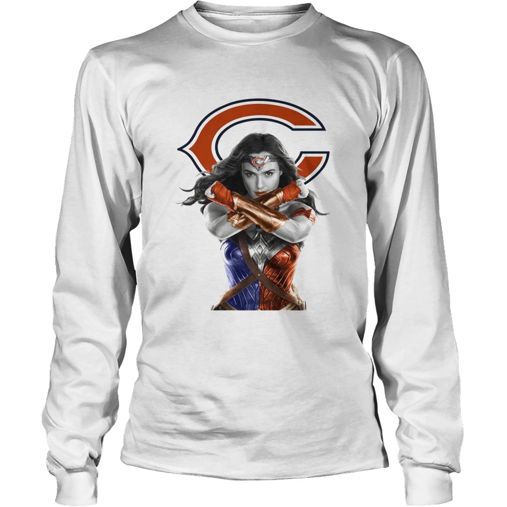 Wonder Woman and Chicago Bears LongSleeve