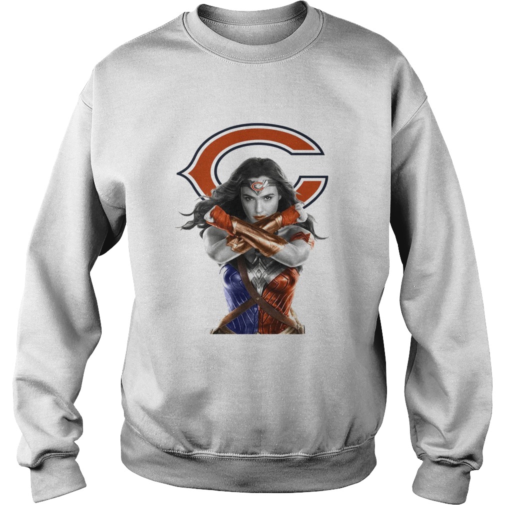 Wonder Woman and Chicago Bears Sweatshirt