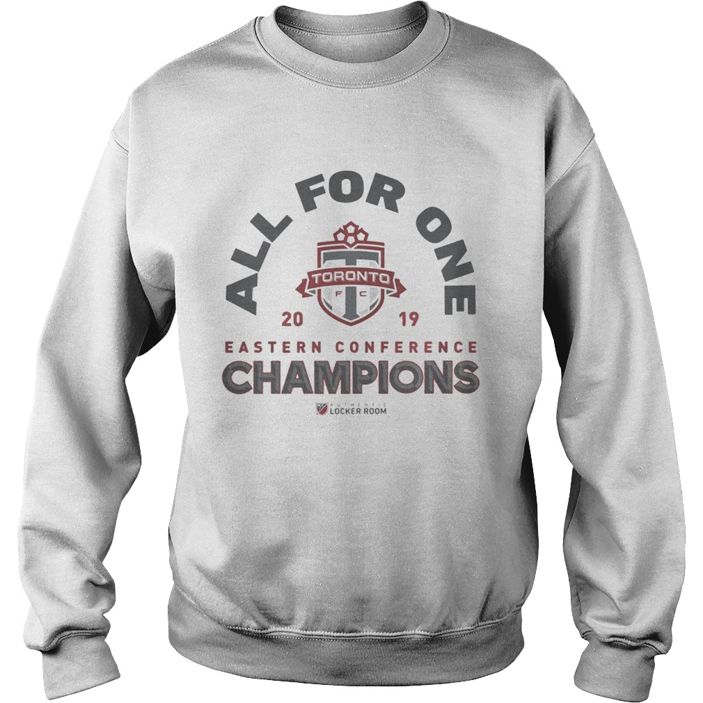 1572667279All For One Toronto FC 2019 NBA Eastern Conference Champs Authentic MLS Locker Room Sweatshirt
