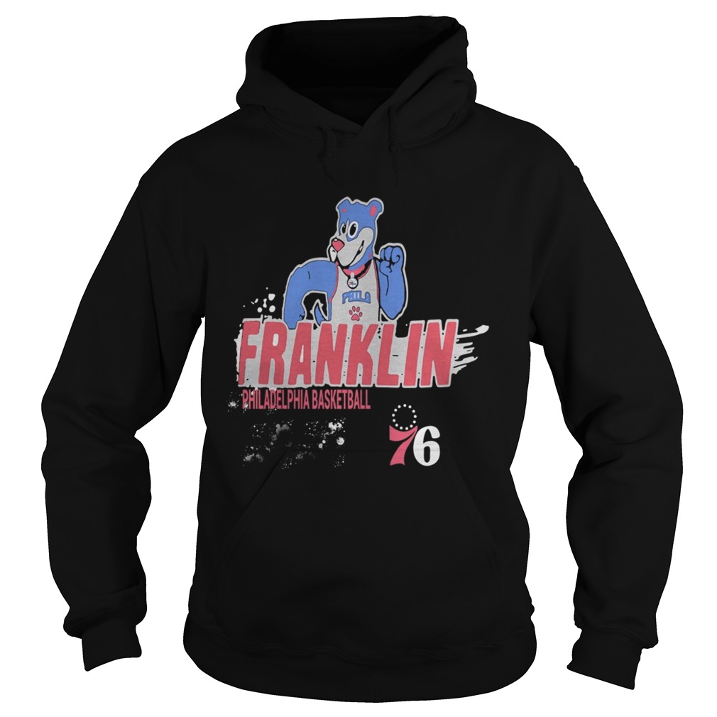 1572667495Joel Embiid Philadelphia 76ers Ice Break Franklin Bear Hoodie