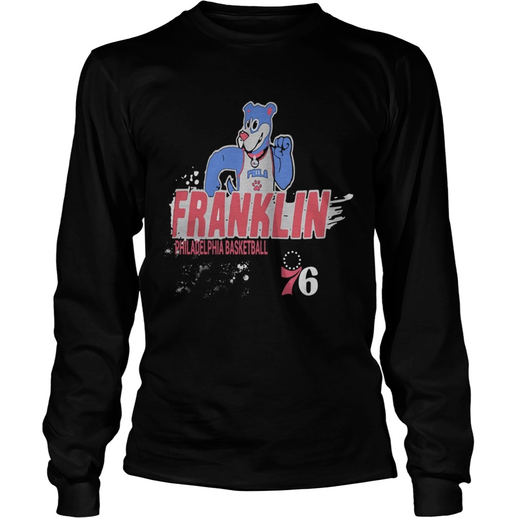 1572667495Joel Embiid Philadelphia 76ers Ice Break Franklin Bear LongSleeve