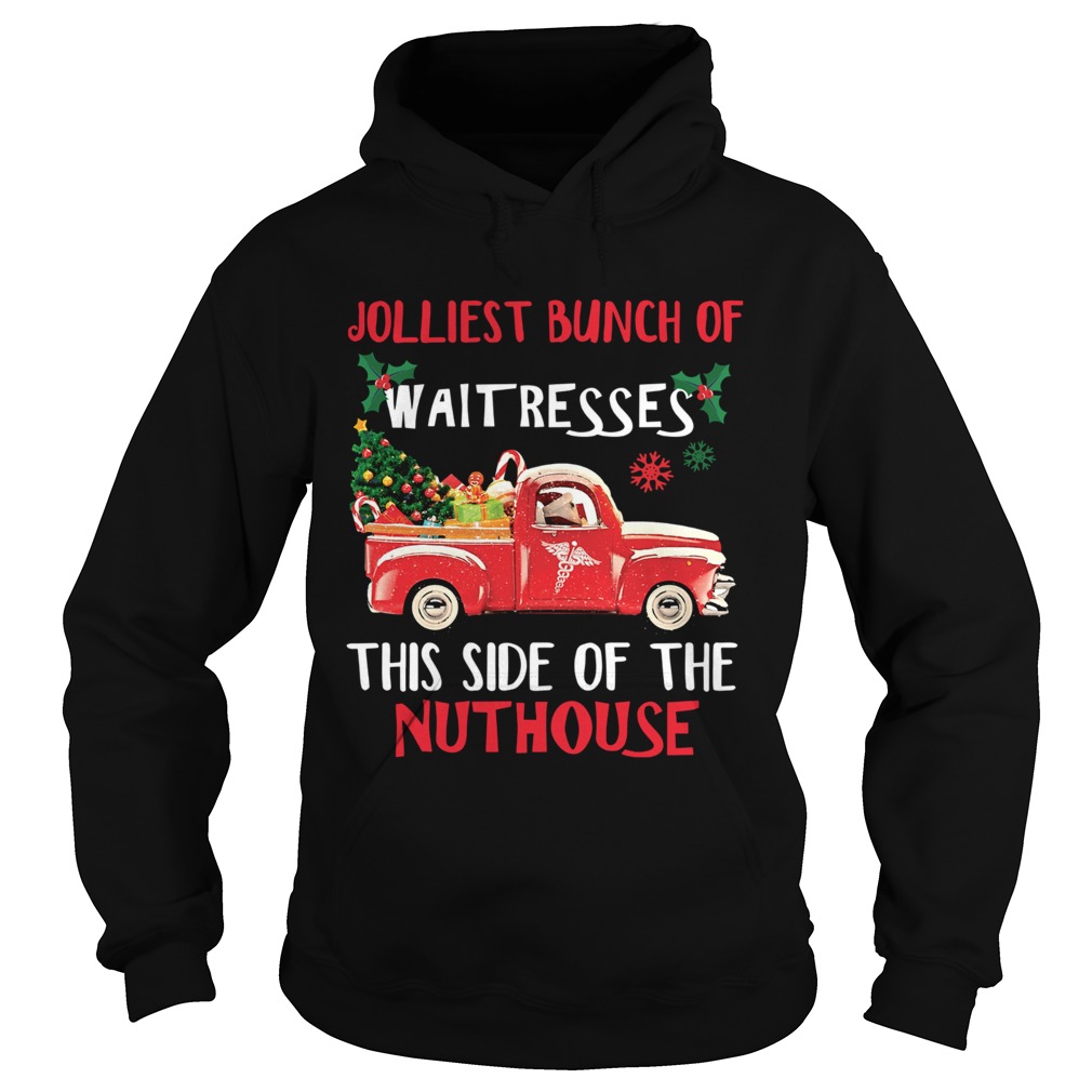 1572667544Jolliest bunch of Waitresses this side of nuthouse Hoodie