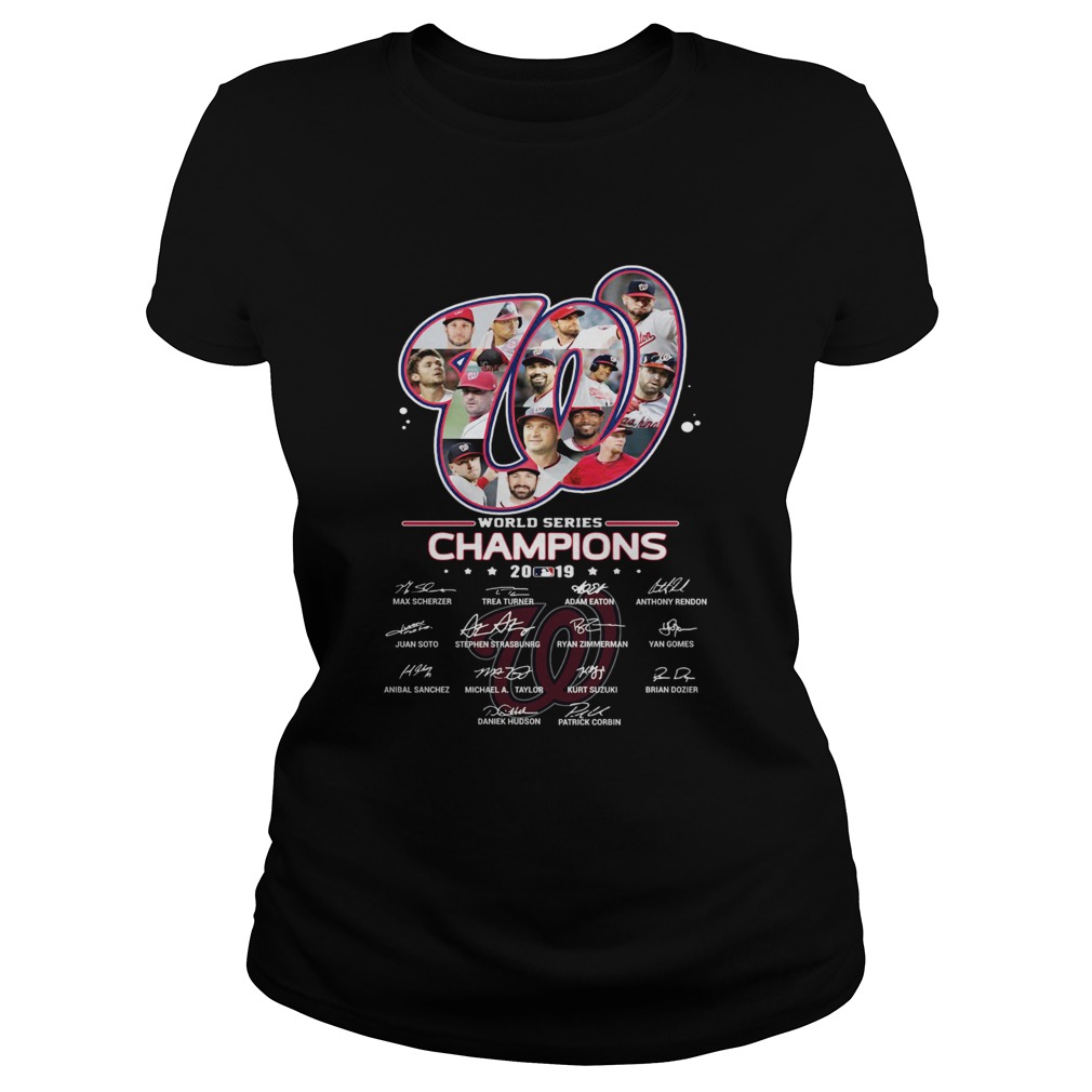 1572668172Washington Nationals Team 2019 World Series Champions Signatures Classic Ladies