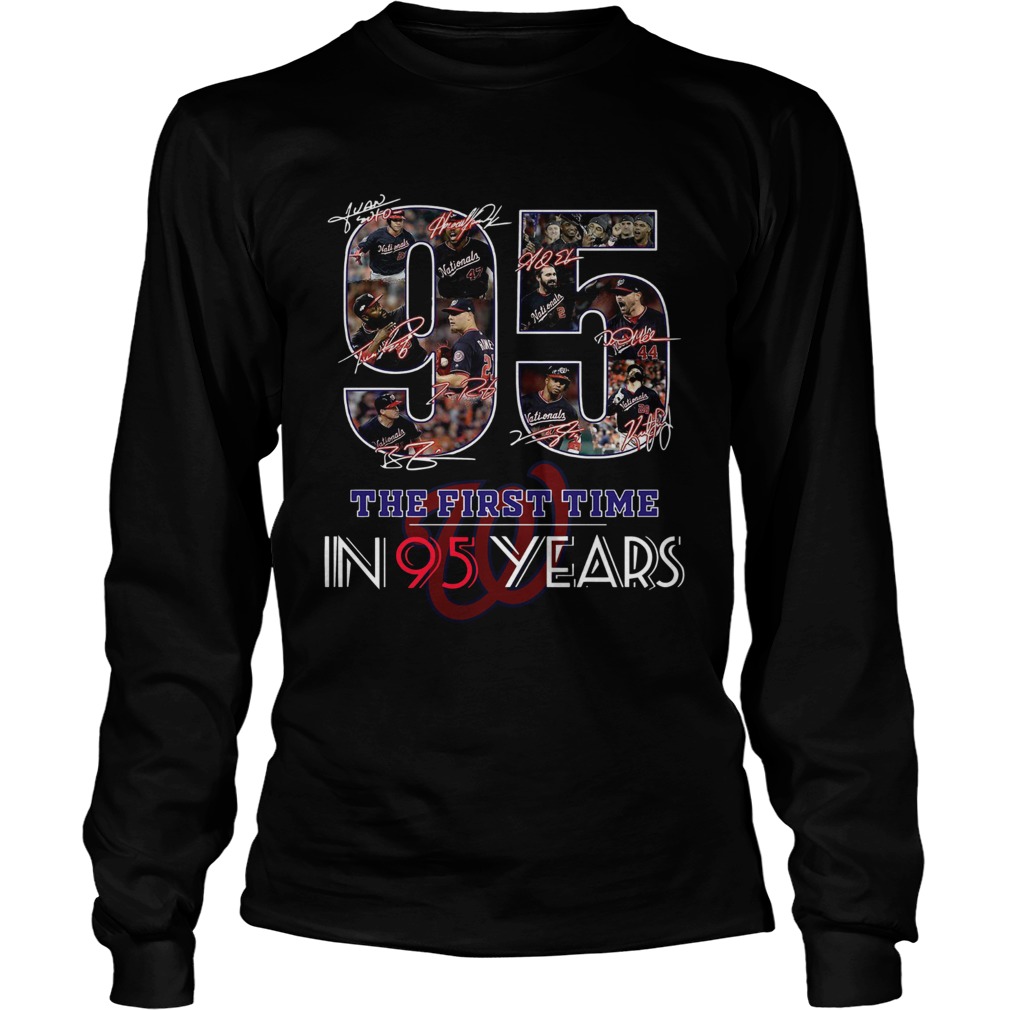 1572836460Washington Nationals Champions the first time in 95 years LongSleeve
