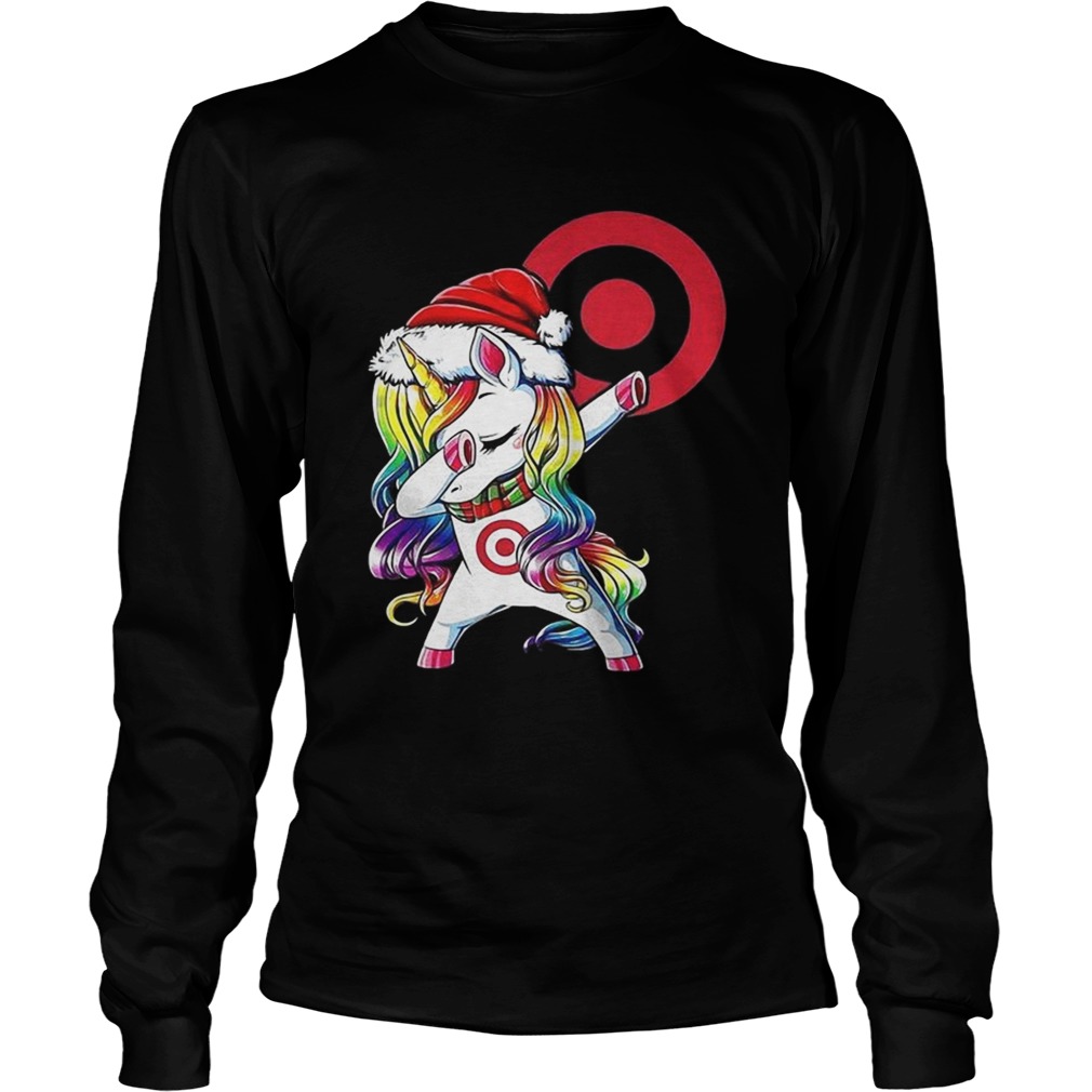 1572838598Target corporation dabbing Unicorn christmas LongSleeve