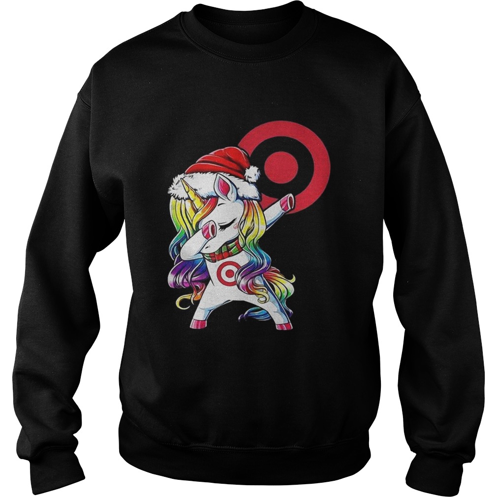 1572838598Target corporation dabbing Unicorn christmas Sweatshirt