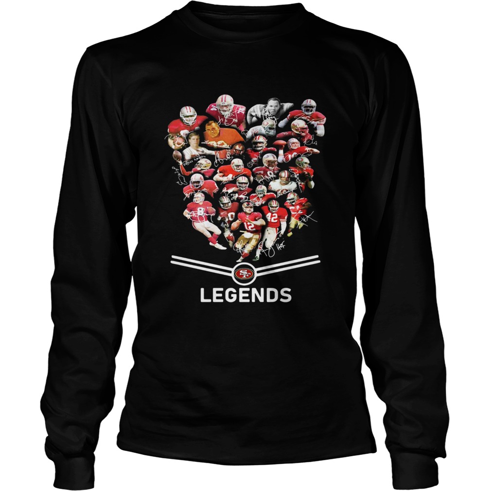 1572842678San Francisco 49ers Players Legends Signatures LongSleeve