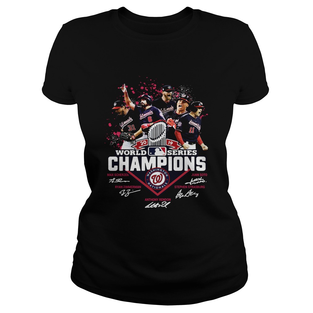 1572843605Washington Nationals Logo 2019 World Series Champions Signatures Classic Ladies