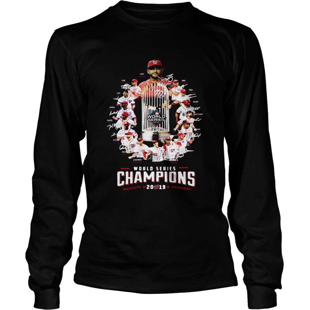 1572843673Washington Nationals Team 2019 World Series Champions Signatures LongSleeve
