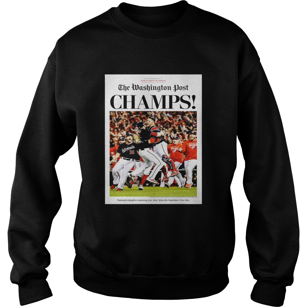1572843729World Series Champions 2019 The Washington Nationals Post Champs Sweatshirt