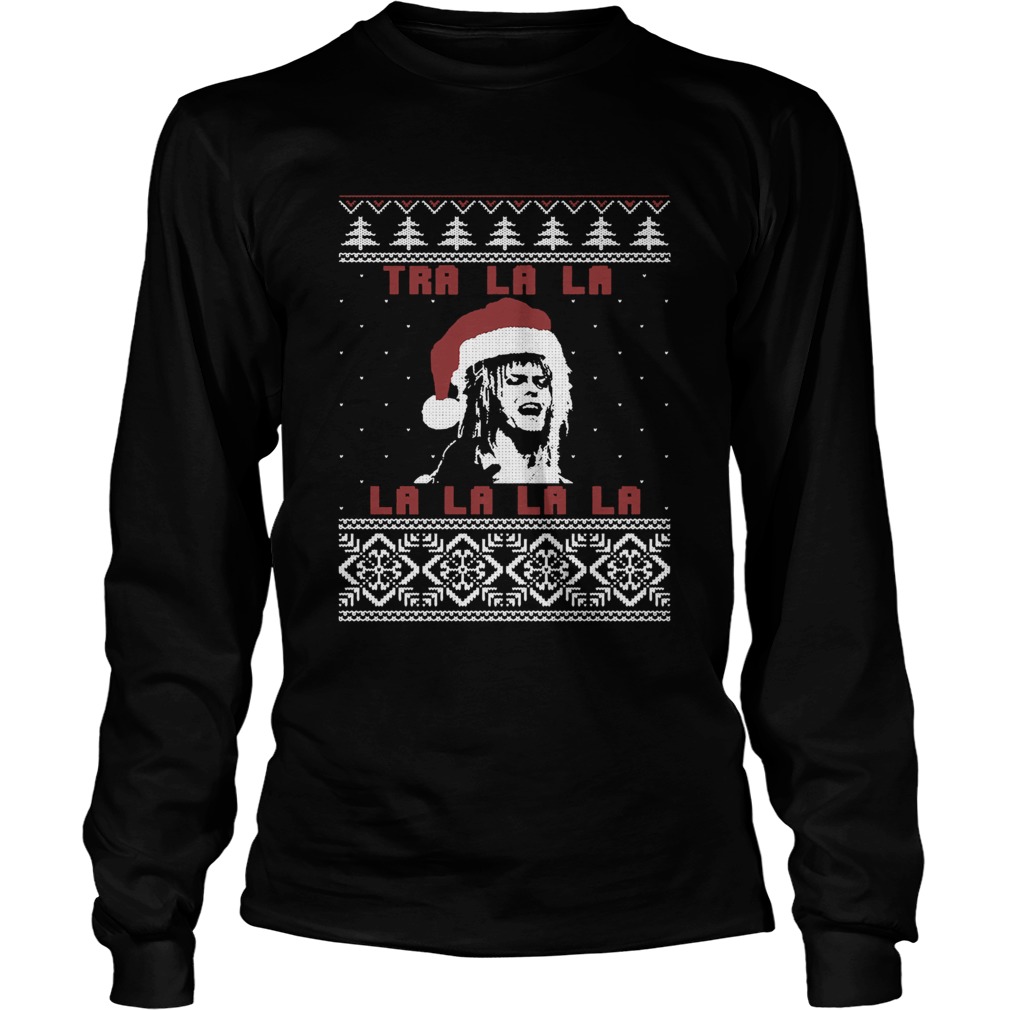 1572853592Jareth Labyrinth Tra La La La La La La Christmas LongSleeve