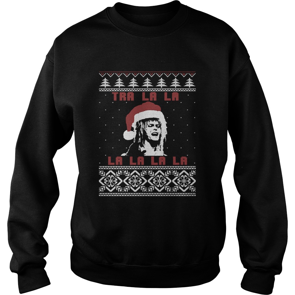 1572853592Jareth Labyrinth Tra La La La La La La Christmas Sweatshirt